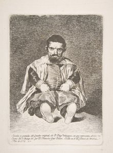 Ein Zwerg bekannt als El Primo nach Diego Velázquez, 1778