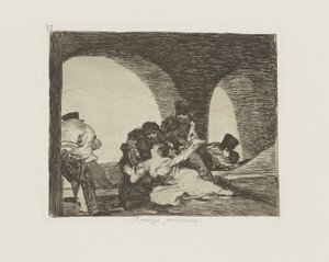Bittere Anwesenheit, pl. 13 aus der Serie Los desastres de la guerra (Die Schrecken des Krieges) von Francisco de Goya