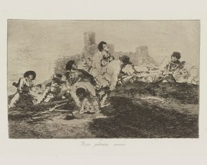 Aun podrán servir (Sie können noch nützlich sein), pl. 24 aus der Serie Los desastres de la guerra (Die Schrecken des Krieges) von Francisco de Goya