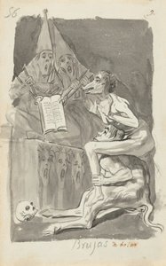Hexen beim Fliegenvorbereiten (verso)