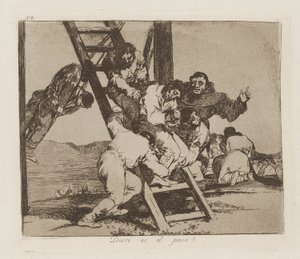 Duro es el paso! (Es ist schwer!) von Francisco de Goya