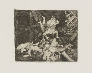 Estragos de la guerra. (Verwüstungen des Krieges), pl. 30 aus der Serie Los desastres de la guerra (Die Schrecken des Krieges) von Francisco de Goya