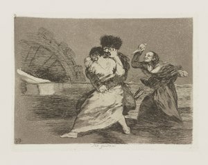 No quieren. (Sie wollen nicht) von Francisco de Goya
