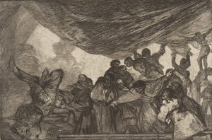 Platte 15 aus den Disparates: Klare Torheit von Francisco de Goya