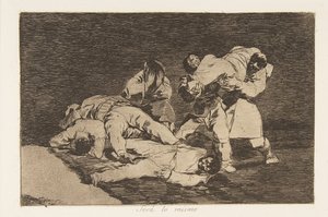 Tafel 21 aus Die Schrecken des Krieges: Es war..., 1810 veröffentlicht 1863 von Francisco de Goya