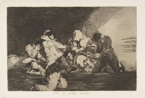 Tafel 26 aus Die Schrecken des Krieges Los Desastres de la Guerra: Eins..., 1810-20, veröffentlicht 1863 von Francisco de Goya