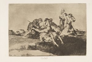 Platte 27 aus Die Schrecken des Krieges Los Desastres de la Guerra: Char..., 1810 veröffentlicht 1863 von Francisco de Goya