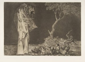 Tafel 2 aus den Disparates: Torheit der Angst, ca. 1816-23 veröffentlicht 1864 von Francisco de Goya