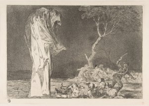 Platte 2 aus den Disparates: Torheit der Angst, ca. 1816-23 veröffentlicht ca. 1848 von Francisco de Goya