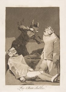 Platte 50 aus Los Caprichos: Die Chinchillas Los Chinchillas., 1799 von Francisco de Goya