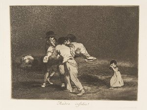 Platte 50 aus Die Schrecken des Krieges Los Desastres de la Guerra: Un, 1811-12 veröffentlicht 1863 von Francisco de Goya