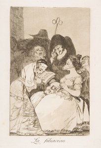 Platte 57 aus Los Caprichos: Die Abstammung, 1799