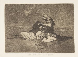 Platte 59 aus Die Schrecken des Krieges Los Desastres de la Guerra: Wh, 1811-12 veröffentlicht 1863 von Francisco de Goya