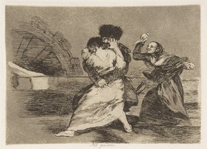 Platte 9 aus Die Schrecken des Krieges Los Desastres de la Guerra: Sie..., 1810 veröffentlicht 1863 von Francisco de Goya