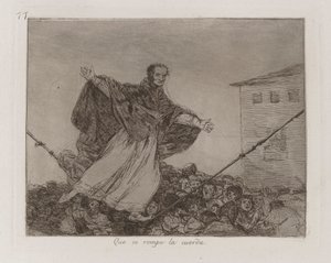 Möge das Seil reißen, Platte 77 aus Die Schrecken des Krieges von Francisco de Goya