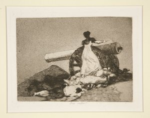 Que valor! (Welcher Mut!), Bl. 7 aus Los desastres de la guerra (Die Schrecken des Krieges) von Francisco de Goya