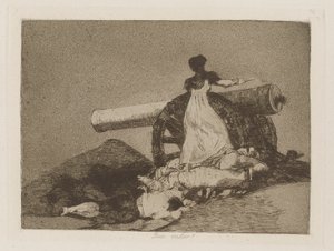 Que valor! (Welcher Mut!), pl. 7 aus der Serie Los desastres de la guerra (Die Schrecken des Krieges) von Francisco de Goya