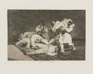 Será lo mismo. (Es wird dasselbe sein.), pl. 21 aus der Serie Los desastres de la guerra (Die Schrecken des Krieges) von Francisco de Goya