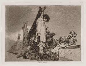 Tampoco, Platte 36 aus Los desastres de la guerra von Francisco de Goya