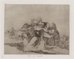 Todo va revuelto (Alles ist durcheinander), Platte 42 aus Los desastres de la guerra (Die Schrecken des Krieges)