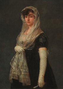 Junge Dame mit Mantilla und Basquina von Francisco de Goya