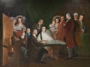 Die Familie des Säuglings Don Luis von Bourbon von Francisco Jose de (school of) Goya