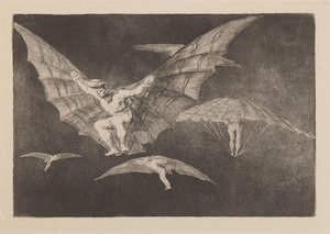 Eine Art zu fliegen von Francisco Jose de Goya y Lucientes