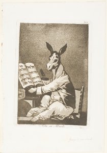 Und so war sein Großvater, Tafel 39 aus Los Caprichos von Francisco Jose de Goya y Lucientes