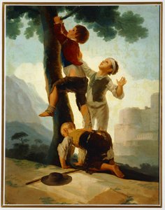 Jungen klettern auf einen Baum von Francisco Jose de Goya y Lucientes