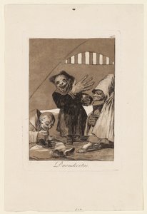 Duendecitos, Platte aus "Los Caprichos", 1799