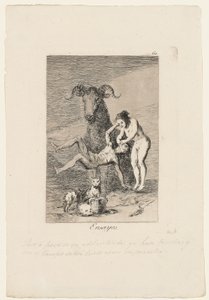 Ensayos, Platte aus "Los Caprichos", 1799 von Francisco de Goya