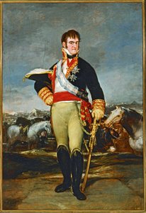 Ferdinand VII., König von Spanien im Kavallerielager von Francisco Jose de Goya y Lucientes