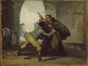 Bruder Pedro entreißt El Maragato die Waffe, ca. 1806