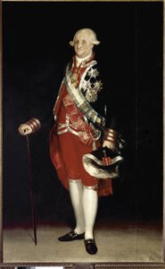 Ganzkörperporträt von Karl IV., König von Spanien