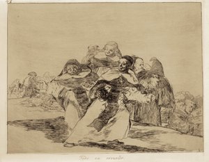 Alles ist auf den Kopf gestellt von Francisco Jose de Goya y Lucientes