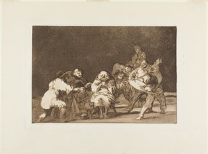 Wer dich nicht mag, wird dich im Scherz verleumden, Platte 17 aus Los Proverbios von Francisco Jose de Goya y Lucientes