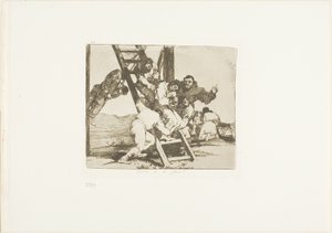 Es ist ein harter Schritt!, Platte 14 aus Die Schrecken des Krieges von Francisco Jose de Goya y Lucientes