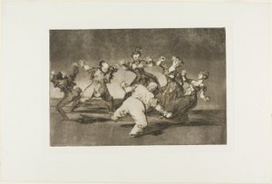 Fröhlicher Unsinn, aus Disparates, veröffentlicht als Platte 12 in Los Proverbios von Francisco Jose de Goya y Lucientes