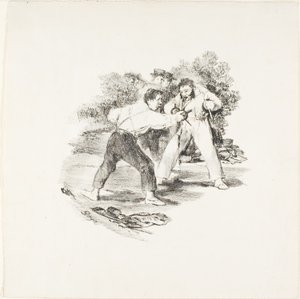 Modernes Duell von Francisco Jose de Goya y Lucientes