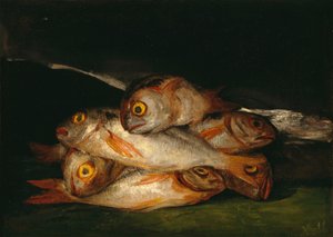 Stillleben mit Goldbrasse von Francisco de Goya