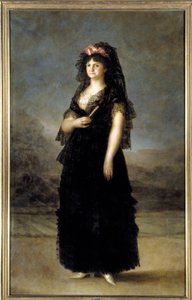 Ganzkörperporträt der Königin von Spanien Maria Luisa
