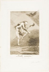 Hübsche Lehrerin!, Platte 68 aus Los Caprichos von Francisco Jose de Goya y Lucientes