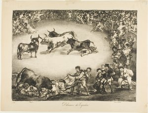 Spanisches Vergnügen, aus Die Stiere von Bordeaux von Francisco Jose de Goya y Lucientes
