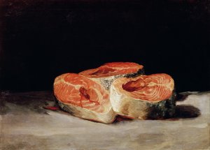 Stillleben mit Lachsscheiben von Francisco Jose de Goya y Lucientes