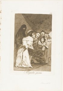 Schluck es, Hund, Platte 58 aus Los Caprichos von Francisco Jose de Goya y Lucientes