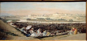 Die Prärie von San Isidro (Spanien) - Blick auf die Stadt Madrid von der Einsiedelei San Isidoro