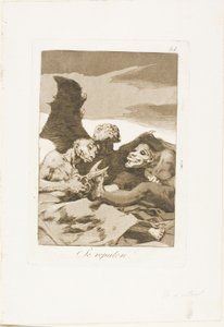 Sie machen sich fein, Platte 51 aus Los Caprichos von Francisco Jose de Goya y Lucientes
