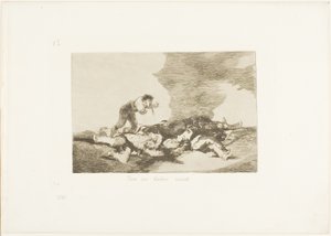 Dafür wurdest du geboren, Platte zwölf aus Die Schrecken des Krieges von Francisco Jose de Goya y Lucientes