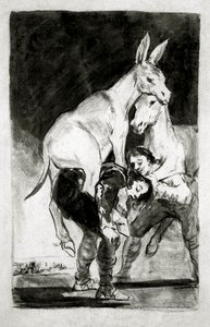 Du, der du nicht kannst (Tu que no puedes) von Francisco de Goya