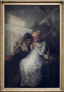 Die Zeit, genannt Les Vieilles. Gemälde von Francisco de Goya y Lucientes (1746-1828), circa 1808-1812, spanische Kunst Anfang des 19. Jahrhunderts. Museum der Schönen Künste von Lille.